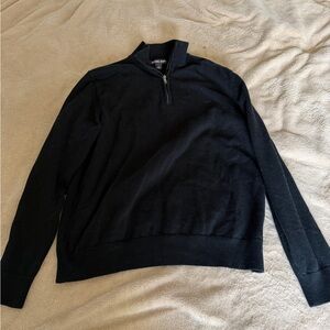 Michael Kors Men's Black Zip-Up Sweater